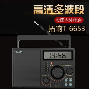 Tuoxiang 6653 Radio Multi-Band Large Speaker Elderly Card Radio Portable Multi-Function Recording Speaker