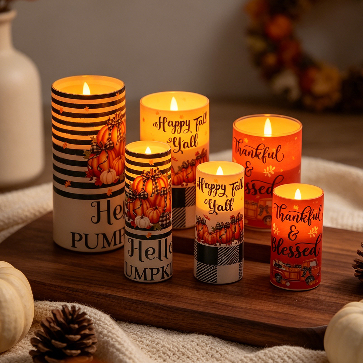 LED velas electrónicas concierto de velas decoración guión matar la luz de la atmósfera luz de la noche de Navidad vela de control remoto