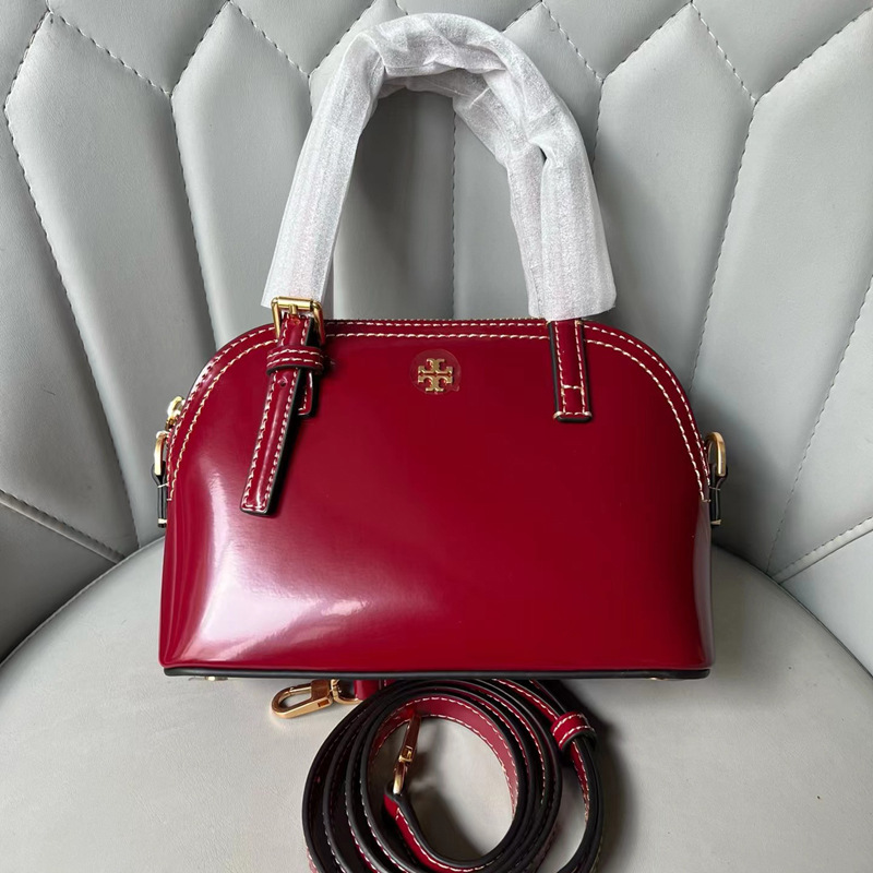 Tortyburch 新しいクラシックレトロシェルバッグファッショナブルで多用途な老眼フルプリントシングルショルダーポータブルクロスボディレディースバッグ|undefined