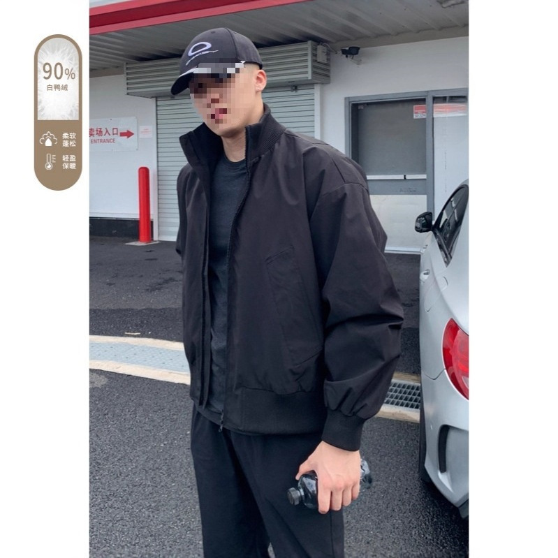 Cross-Border American-Style Pilot Jacket for Men, Autumn and Winter Trendy Silhouette, Windproof, Fleece-Lined, Thickened down Cross-Border American-Style Pilot Jacket for Men, Autumn and Winter Trendy Silhouette, Windproof, Fleece-Lined, Thickened down