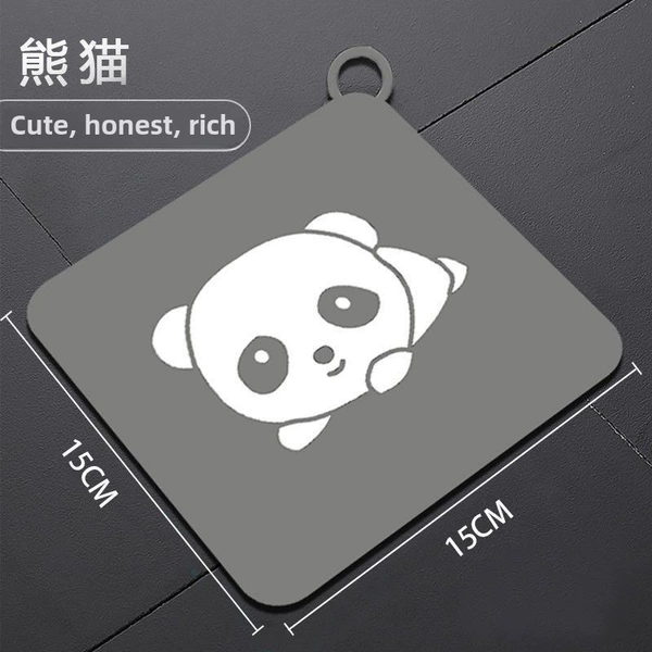 Panda map gray -white large (medium 15cm)