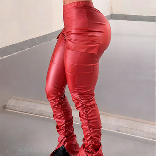 HK1455�tɫ PU Ƥ���bѝŮ ������ڴ��Ѷ�ѝ �@������΢��ƤѝŮ