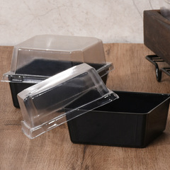 Winnie Y153 square disposable transparent baking blister box mousse snow meiniang egg yolk cake packaging box