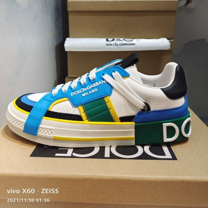 Оригинальные мужские кроссовки DG серии Portofino из телячьей кожи Nappa, низкие кроссовки на шнуровке, внешняя торговля