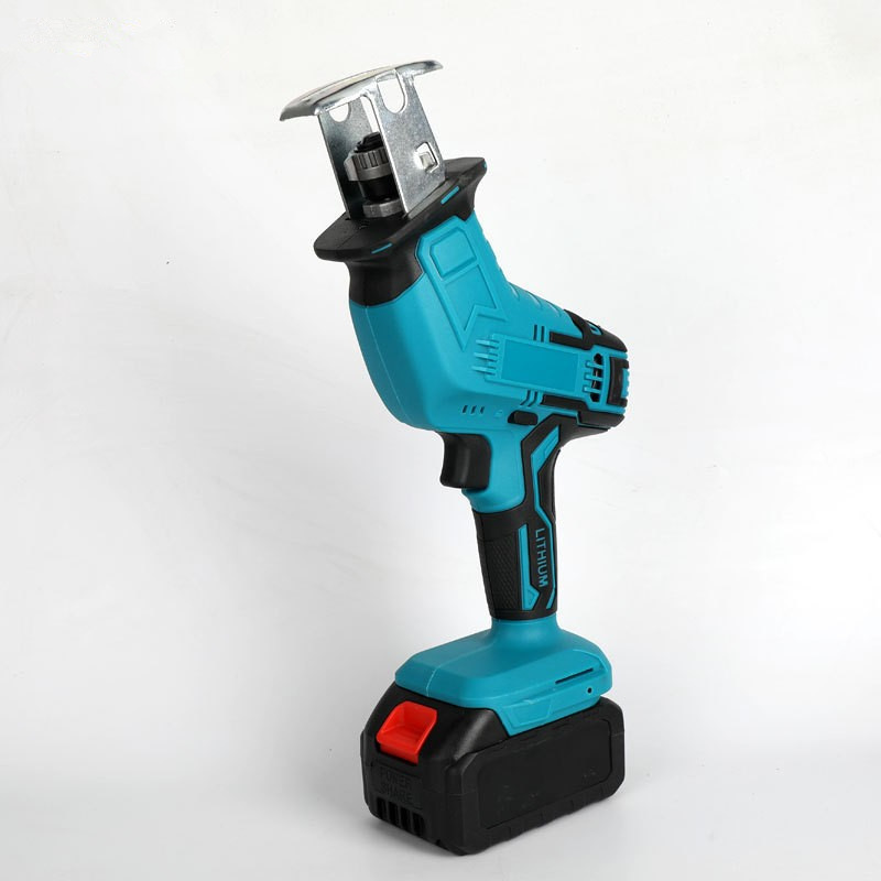 跨境锂电充电式往复锯马刀锯大容量家用锂电手持电动手锯户外切割