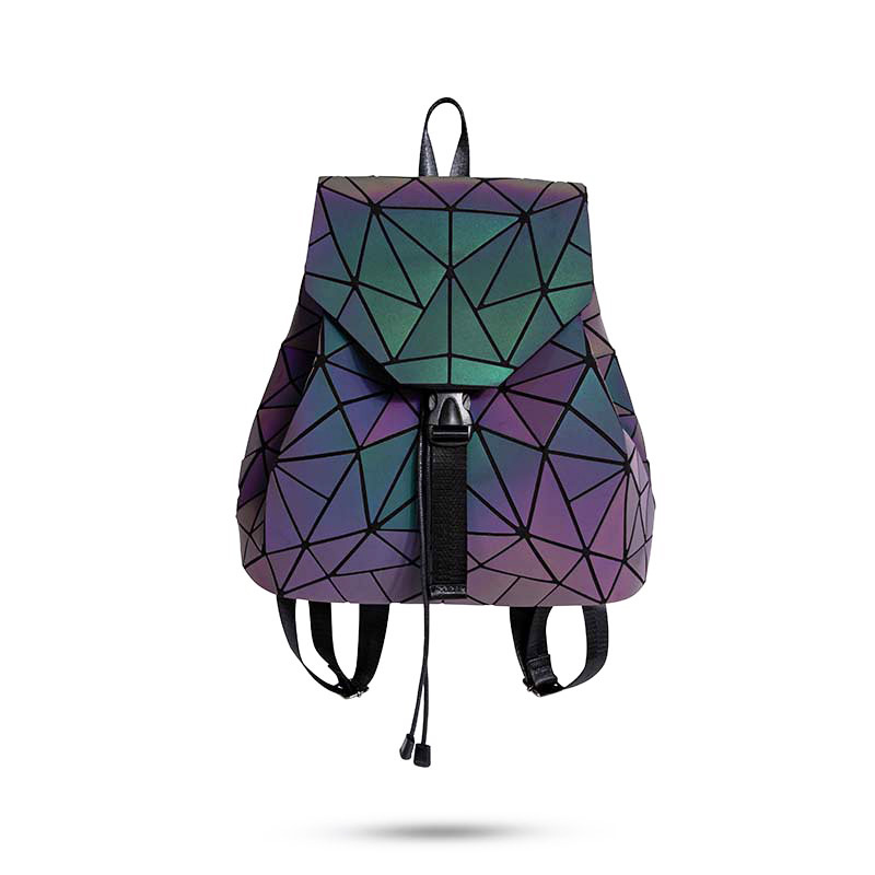 Geometric Grid Computer Backpack For Men And Women, Laptop Bag_voghion.com