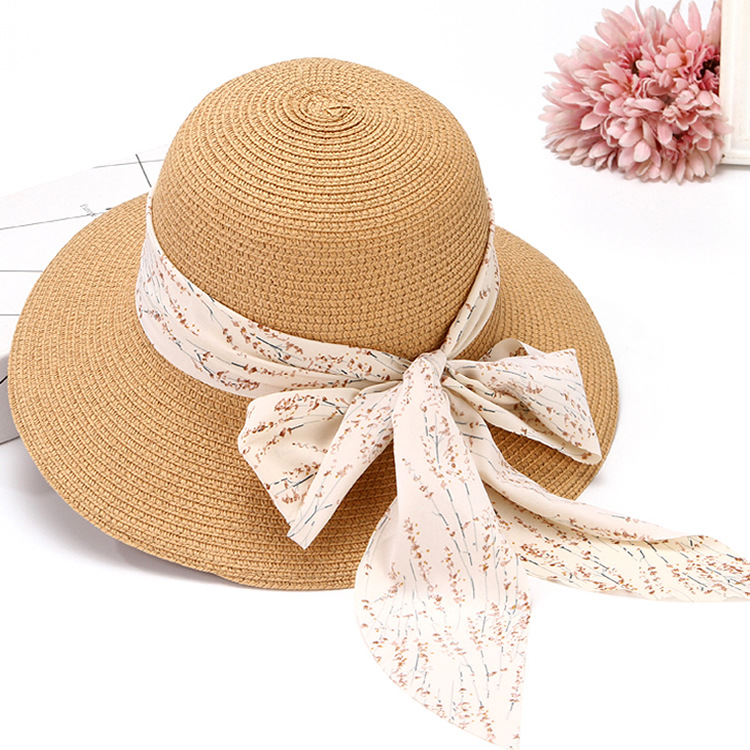 Damen Strohhut Mit Breiter Krempe Sonnenschutz Für Den Strand_voghion.com