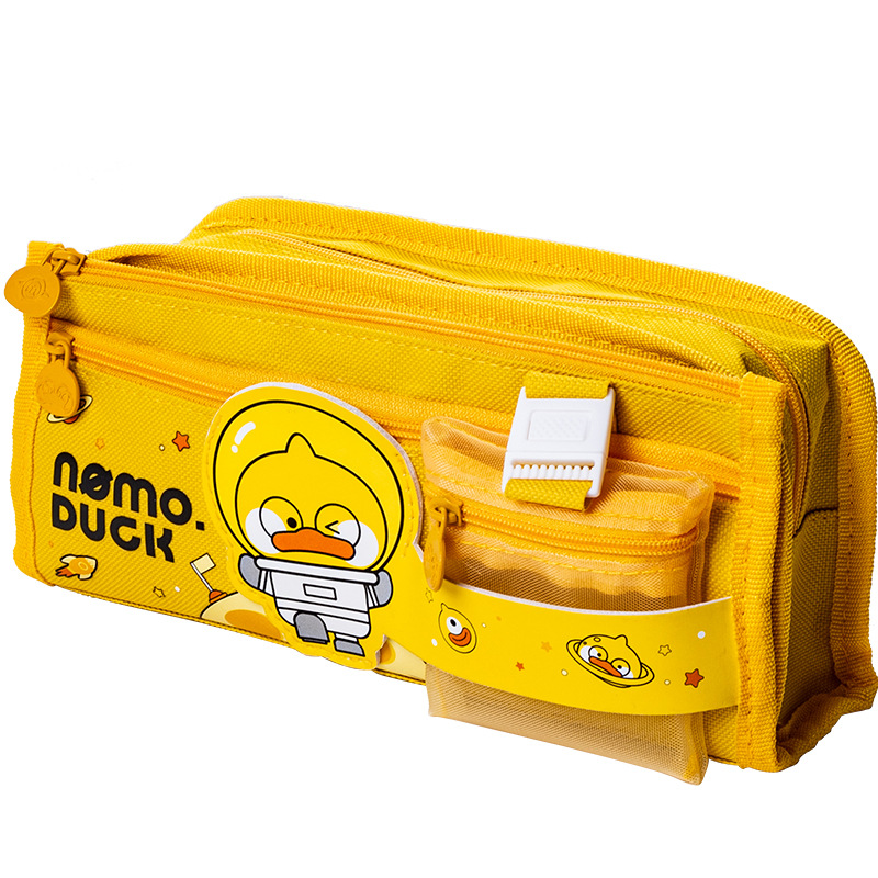 Mahe astronauta multi-capa Dora caja de lápiz de dibujos animados lindo estudiante de gran capacidad alargada bolsa de lápiz de malla al por mayor