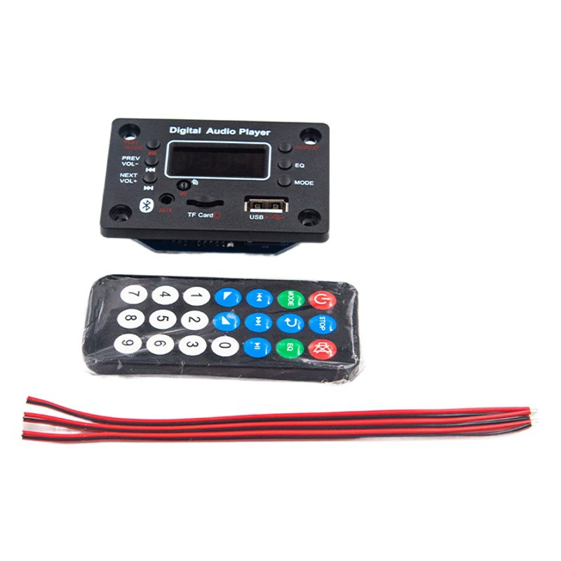 Плата усилителя высокой мощности A013 + аудиодекодер Bluetooth MP3 с цветным экраном, функциями записи и звонков, для самостоятельной модификации автомобиля