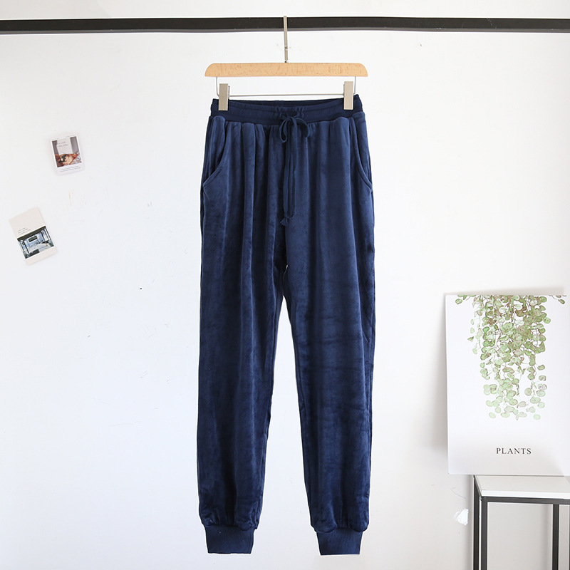 Directo de fábrica pareja Otoño e Invierno Nueva Isla suéter terciopelo caliente desgaste del hogar traje manga larga se puede usar fuera