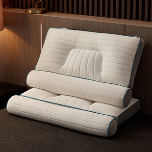 Household Non-Collapse Single Buckwheat Pillow Core Hotel Cervical Spine Protection Sleep Aid Latex Traction Pillow Live Delivery