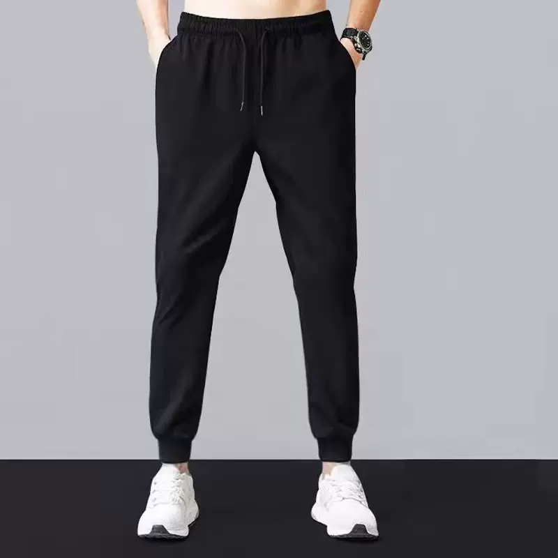 品牌新品青少年休闲运动裤子春秋季亲肤毛圈纯棉长裤束脚卫裤男士