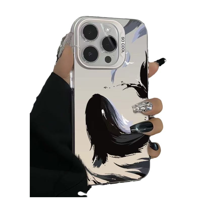 Nueva tinta ballena para iPhone 16 funda para teléfono móvil Apple 15promax/14 personalidad 13pro12 Europa y América