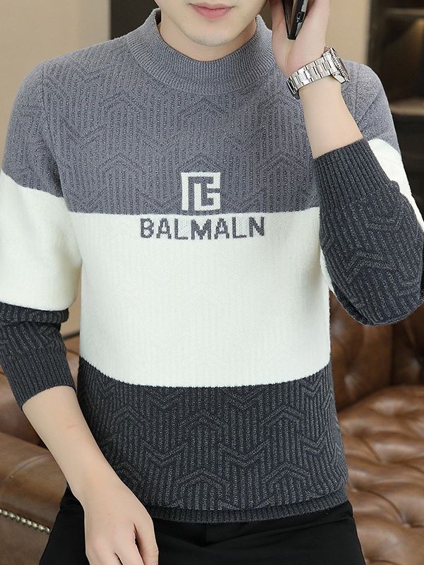 D4143 630K ÁO LEN NAM CHATDCH ÁO LEN DÁNG ÔM BODY GỢI CẢM SEXY MÙA XUÂN THU ĐÔNG PHONG CÁCH HÀN QUỐC THỜI TRANG NAM G02 SẢN PHẨM MỚI