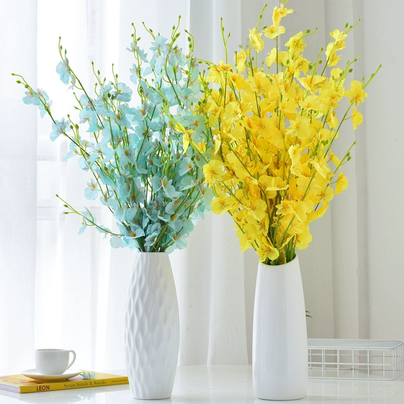Фаленопсис искусственный цветок желтый Онцидиум свадебное украшение дома скандинавские цветочные орнаменты букет Танцующая Орхидея моделирование