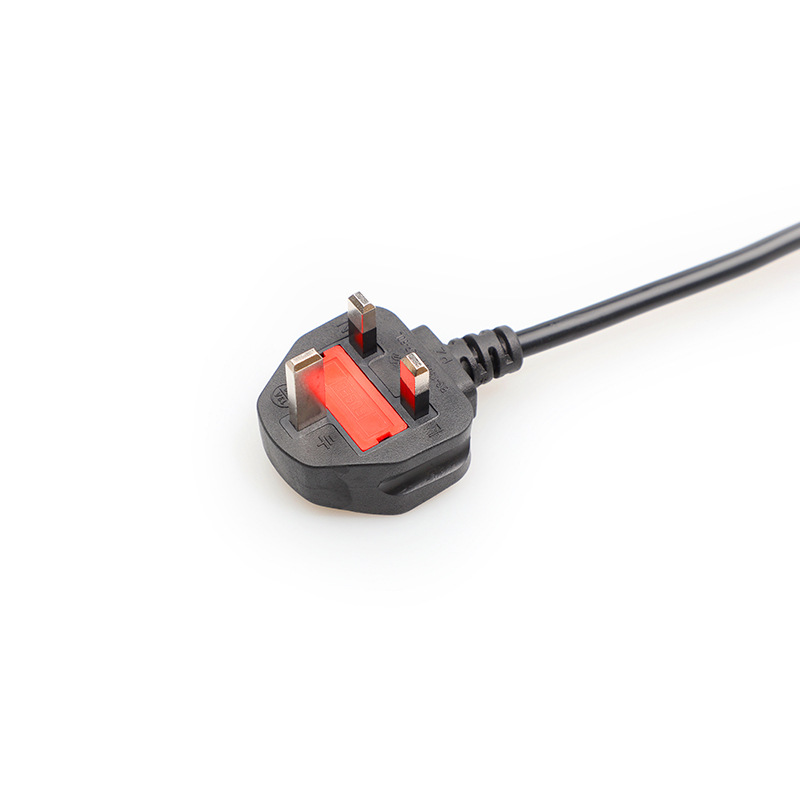 British standard Hong Kong 3-core 075 plum blossom tail notebook power adapter insurance power cord 1.5/1.8 meters