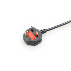 British standard Hong Kong 3-core 075 plum blossom tail notebook power adapter insurance power cord 1.5/1.8 meters