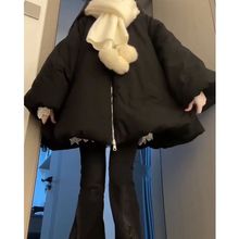 冬季减龄灯笼袖棉服女可爱小个子立领加厚保暖棉衣外套