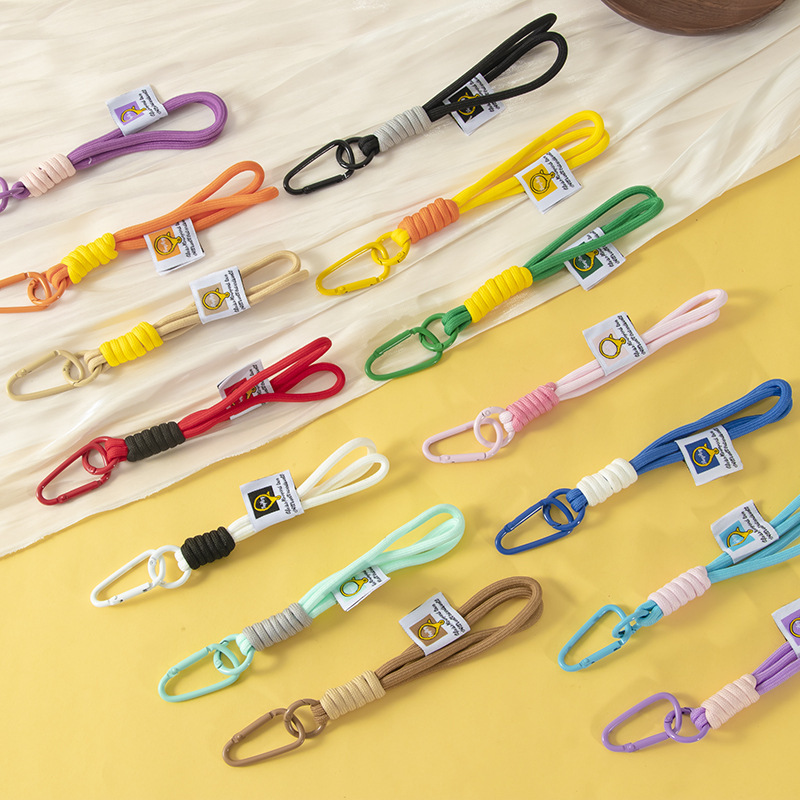 New mobile phone lanyard bag zipper lanyard color nylon woven wrist rope bag jewelry rope key chain pendant New mobile phone lanyard bag zipper lanyard color nylon woven wrist rope bag jewelry rope key chain pendant