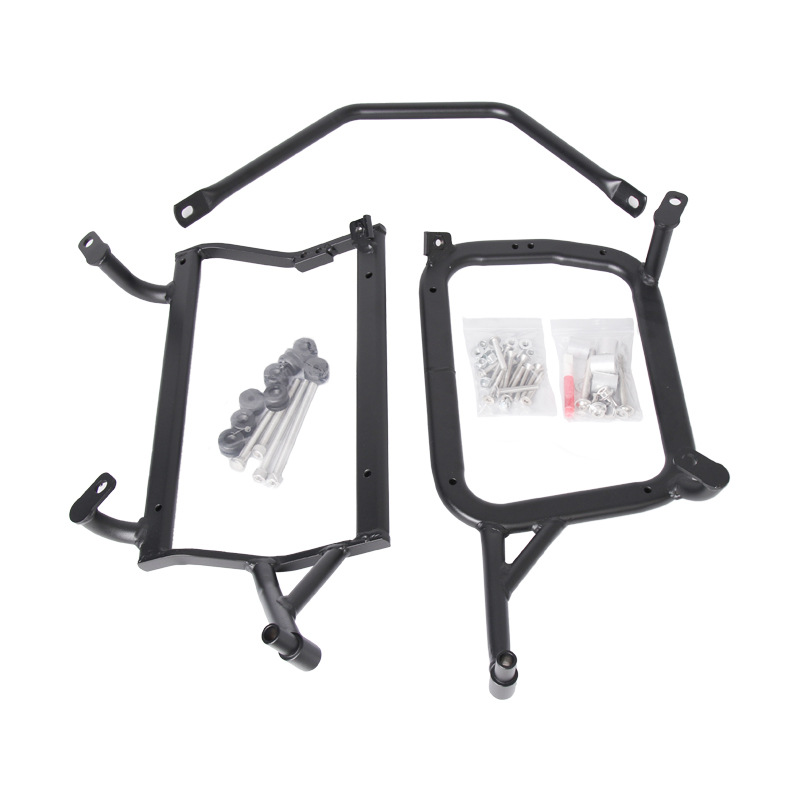 Aplicable a Triumph 850 900 aleación de aluminio tres cajas de marco de caja lateral, marco de caja trasera, caja trasera, caja de almacenamiento de motocicleta