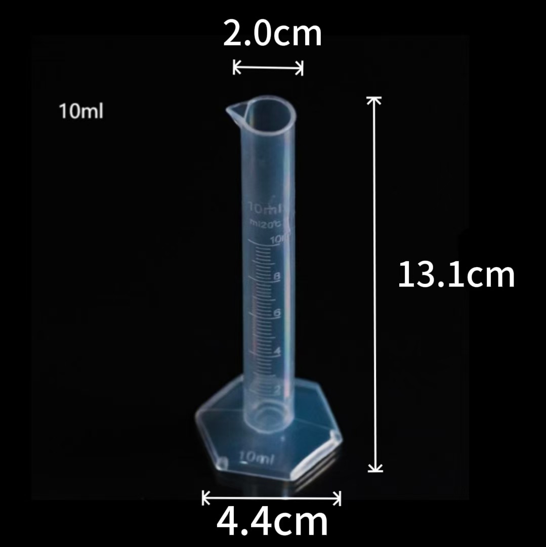 cilindro de medición de taza de plástico herramienta de pesaje resistente a altas temperaturas línea azul cilindro de medición pp escala cilindro de medición taza barril de medición