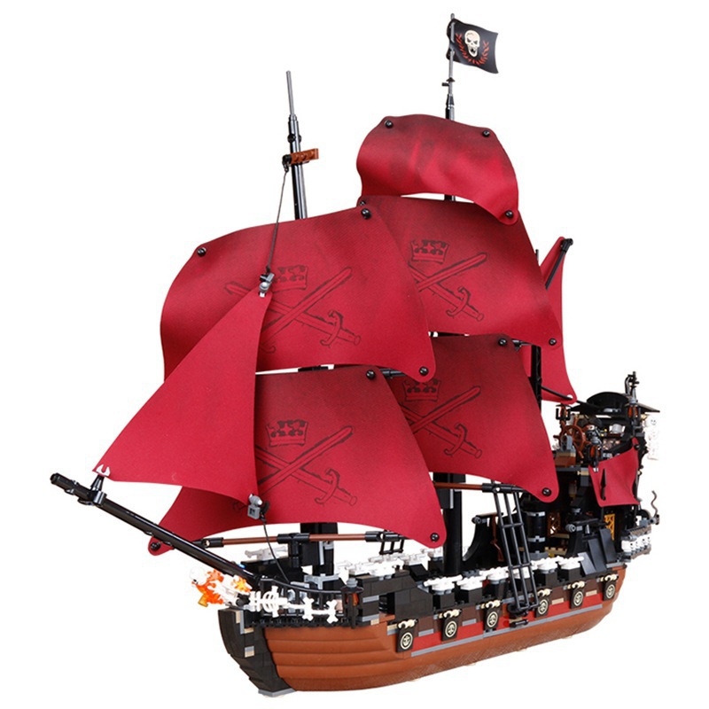 加勒比的海盗船80034安妮女王复仇180047积木16009拼插玩具18105