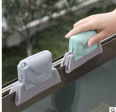 Removable window groove cleaning gap bru...