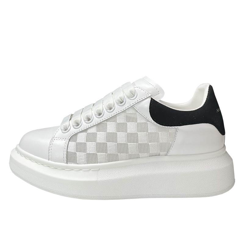 Aile Xiu Mai Kun Scarpe da donna con suola spessa bianche per coppie, primavera 2024, traspiranti e comode, scarpe casual sottili per_voghion.com