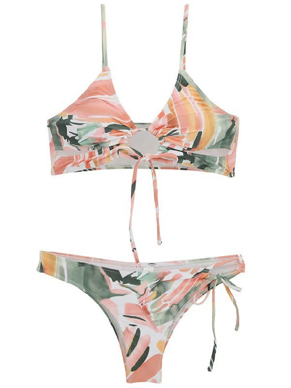 (Cross-border trading), sexy swimwear, belt, set, beach push up bra