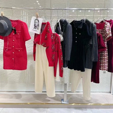 上海一线女装25秋款摩凡风衣外套连衣裙套装裤裙专柜撤柜一手货源