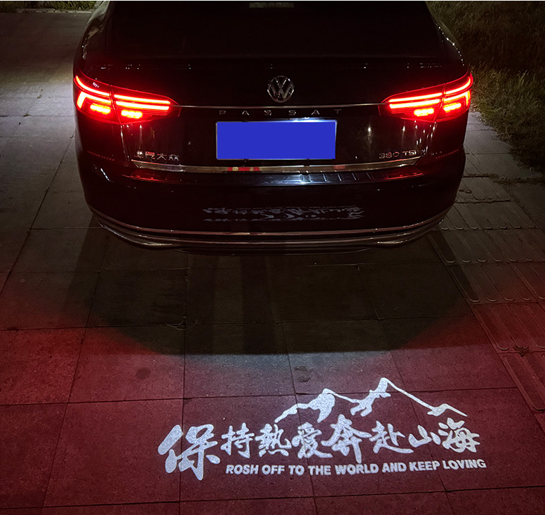 Suitable for Volkswagen license plate projection lights for Magotan B9, Passat, Lingdu, T-Roc, Tayron, Tiguan, Teramont, Sagitar
