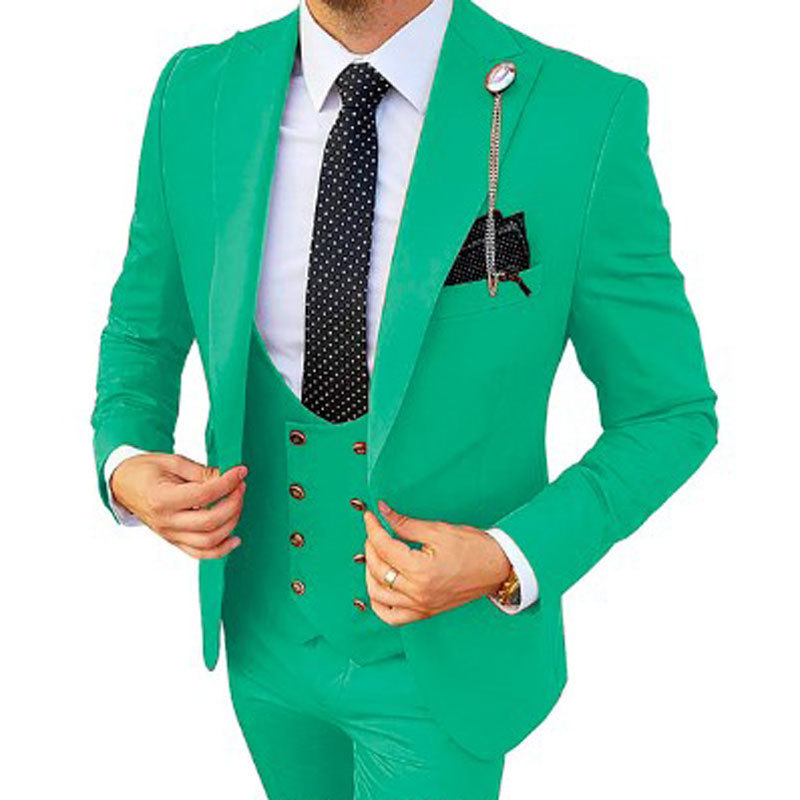 그래스 그린 (탑 + 조끼 + 바지)