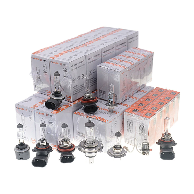 佛山照明 Car light bulb halogen H1H3H4H7 H11 H11 H11 HB3 12V 24V high beam near -light headlight fog light