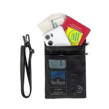 高档挂脖证件包RFID防盗刷护照包手机袋出国旅行护照本包防水耐磨