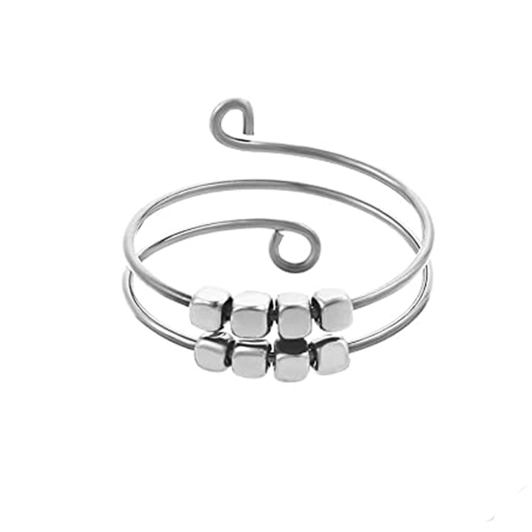 Fashion Geometric Titanium Steel Handmade Open Ring 1 Piece