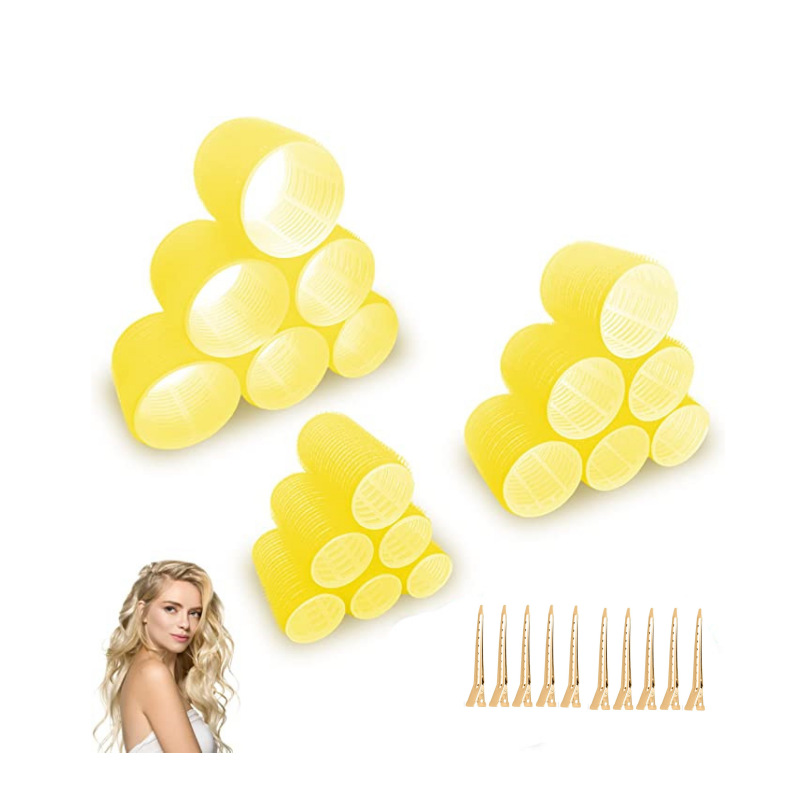 En stock suministro de Comercio Exterior Herramientas de peluquería multi-capa de plástico rizador de pelo rizador traje flequillos rizador de pelo