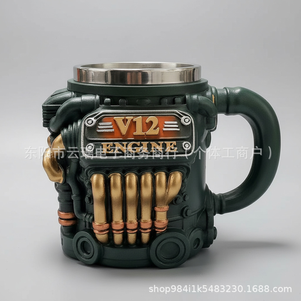 Nuevos productos de taza transfronteriza, estaciones independientes, nuevos productos de resina de barra irlandesa con forro interno, adornos de taza