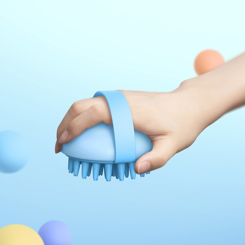 Xiangjia Original Soft Plastic Shampoo Brush Bath Artifact Bath Brush Head Massage Brush Toiletries Wholesale