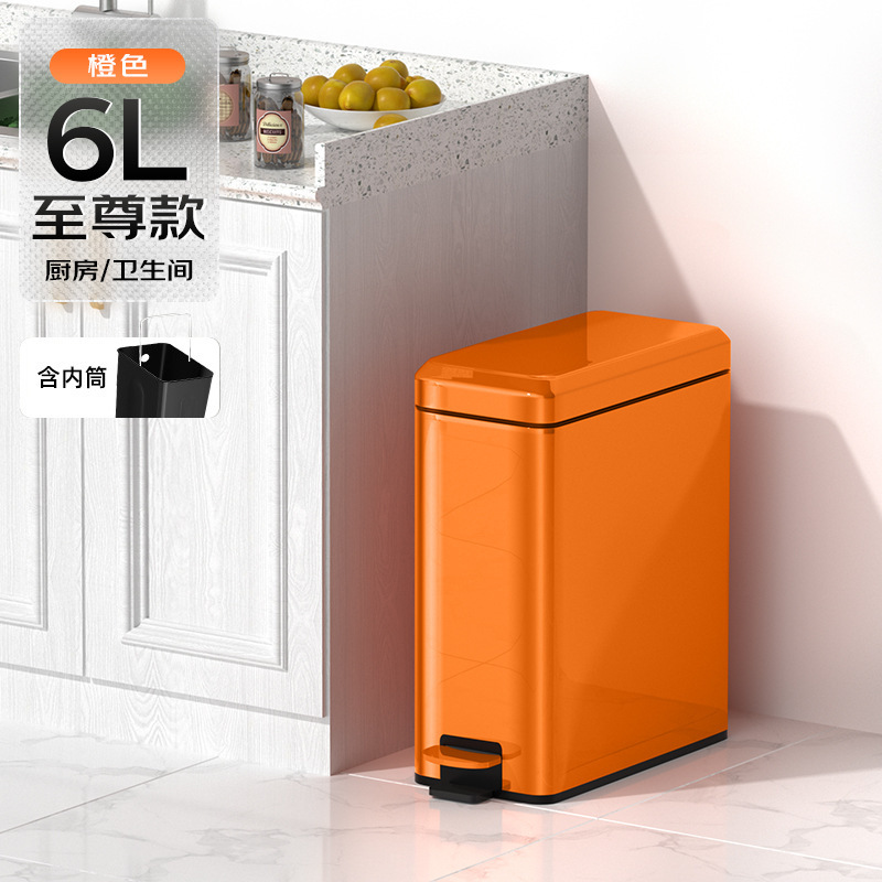 家庭用の軽い贅沢なステンレス製のゴミ箱キッチンの足踏み式トイレの蓋付きの挟み付きのゴミ箱の卸売り|undefined