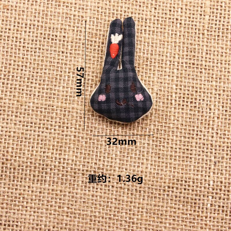 森系可爱卡通布艺腮红兔子鸭子胸针充棉公仔挂件diy服饰帽袜辅料|undefined