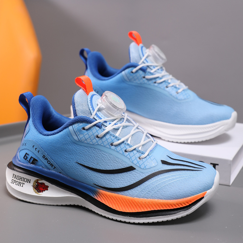 Red Rabbit 6Pro nueva red respirable botón zapatillas deportivas para niños zapatillas de corrida para estudiantes ligeras amortiguadoras
