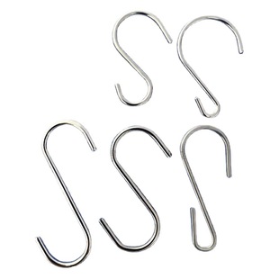 Metal hook electroplated S hook stainless steel lampshade small hook S hook hanging rope hook shape can be determined