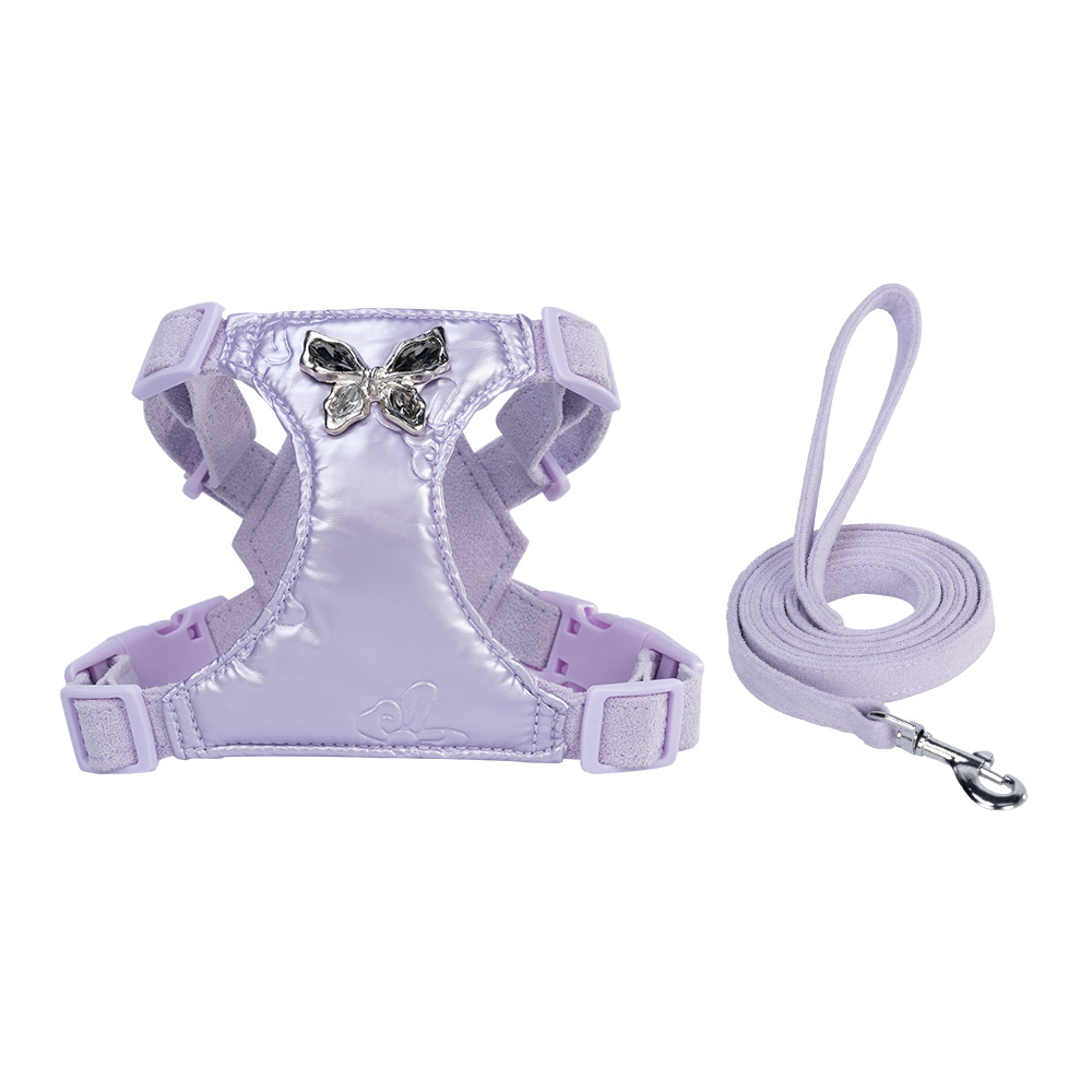 Corda de tracción coreana para perros, cuerda pequeña para perros, cuerda de paseo para perros, tela líquida ultrasónica, correa de pecho para perros lindos