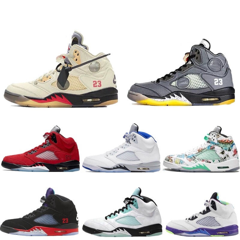 Putian Aj5 Rukawa Oreo Guo Ailun White Blue Red Purple Nike Official Men's and Women's Large Size Basketball Sneakers
