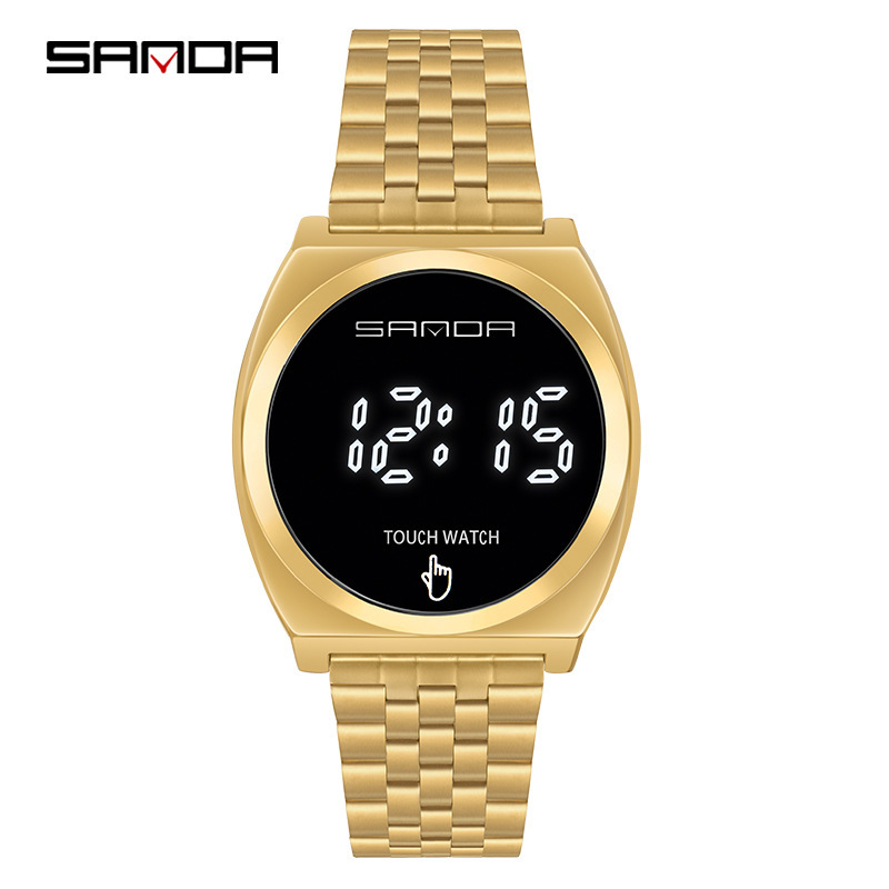 Sanda SANDA 8012 pantalla táctil LED reloj deportivo electrónico estudiante moda colorido reloj impermeable