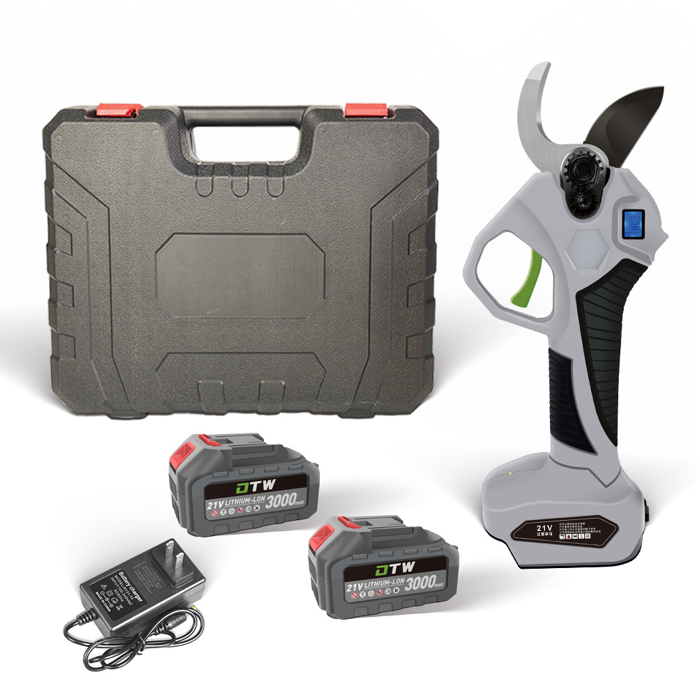 Tijeras de podar eléctricas sin escobillas tijeras de jardín de árboles frutales de litio eléctricas se centran en las ramas de frutas directas de fábrica al por mayor