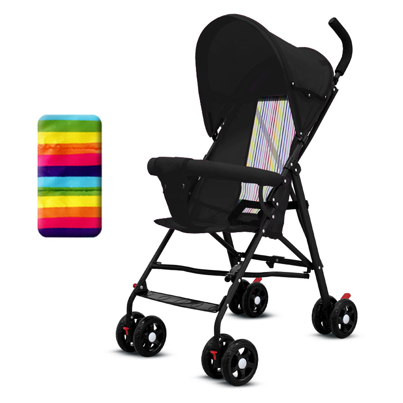 Cochecito de bebé puede sentarse y acostarse bebé ligero plegable simple súper niños pequeños deslizamiento bebé paraguas portátil coche mano empuje verano