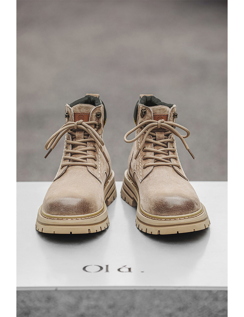 Chukka boots för herr i mocka casual retro outdoor skor_voghion.com
