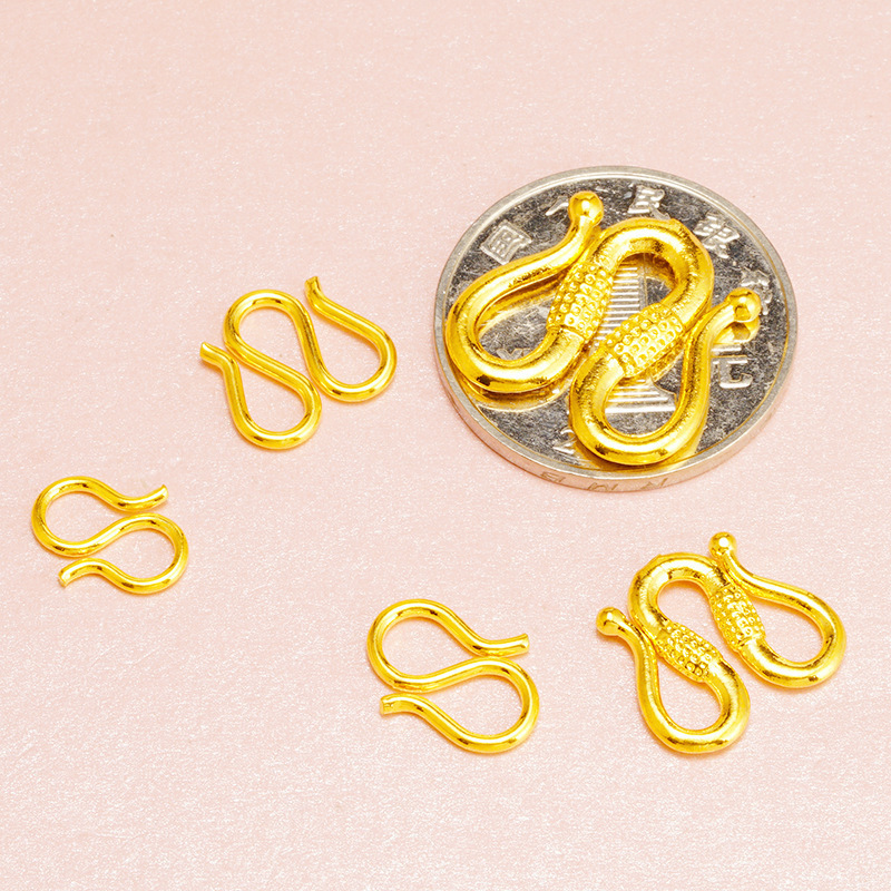 外国貿易原単銅メッキ24k金沙金diyブレスレットアクセサリーsボタンアクセサリー手作りビーズネックレスwボタンアクセサリー|undefined