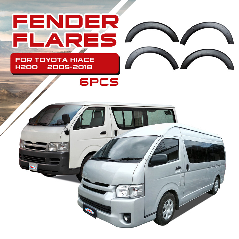 TXR para Toyota Sea Lion Wheel Eyebrow Modificación del coche Eyebrow de rueda ancha Toyota Hiace FenderFlares
